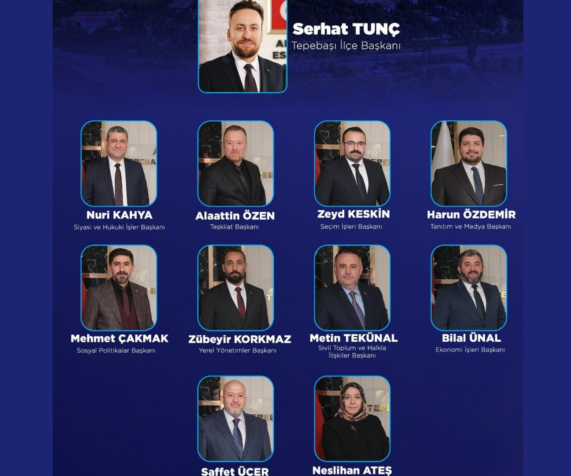 AK Parti Tepebaşı nda Yeni Yürütme Kurulu Belli Oldu