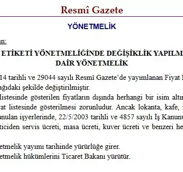Hesap Öderken Dikkat! Ticaret Bakanlığı Yasakladı: Masaya Oturma Parası ve Kuver Tarih Oldu