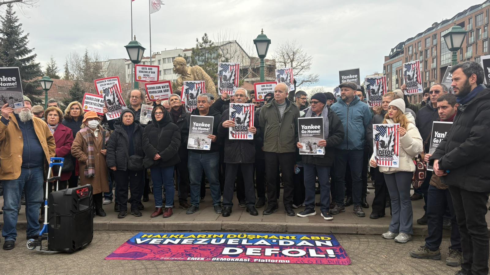 Eskişehir’de ABD’nin Venezuela saldırısına tepki