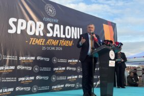 Gençlik ve Spor Bakanı Osman Aşkın Bak Eskişehir’de temel attı: Çankaya Kapalı Spor Salonu için süreç başladı